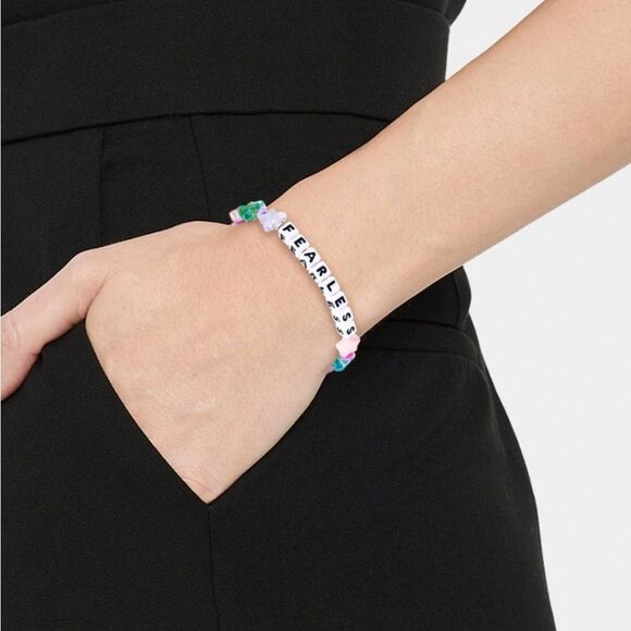 Little Words Project Fearless Beaded Stretch Bracelet - Picture 6 of 10